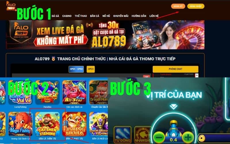 3 bước để tham gia bắn cá Thần Tài tại ALO789 cực đơn giản