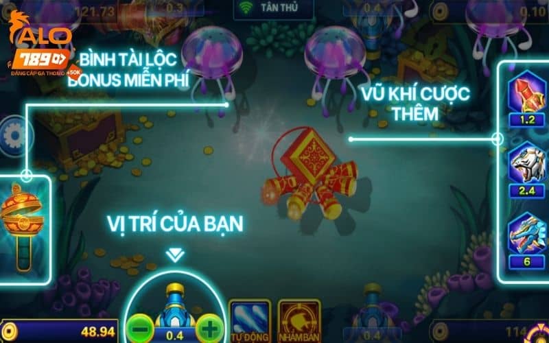 Giao diện bắt mắt bố cục dễ thao tác chơi game