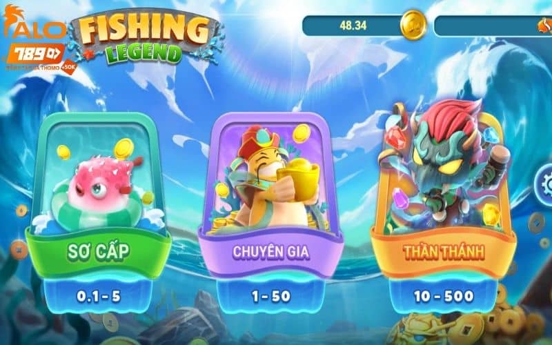 Huyền Thoại Bắn Cá có 3 phòng cược với mức độ khác nhau Huyền Thoại Bắn Cá có 3 phòng cược với mức độ khác nhau