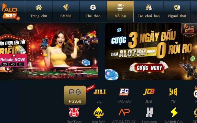 Truy cập vào trang chủ ALO789 và đăng nhập tài khoản