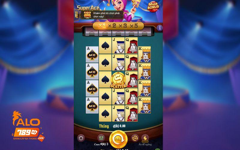 Giao Diện Game Super Ace Jilibonus tại nổ hũ ALO789