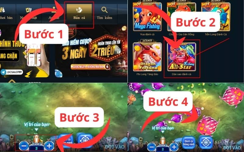 Hướng dẫn các bước tham gia trò chơi Dàn Sao Đánh Cá tại ALO789 Hướng dẫn các bước tham gia trò chơi Dàn Sao Đánh Cá tại ALO789